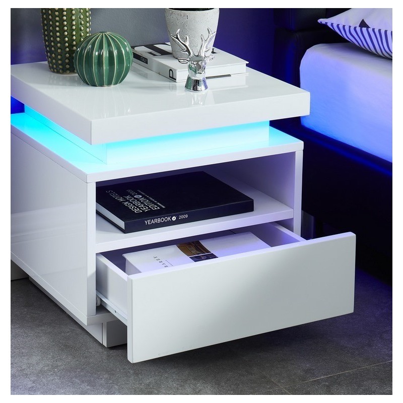 Table de chevet à LED COSMOS