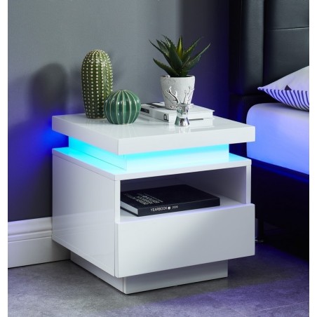 Table de chevet à LED COSMOS