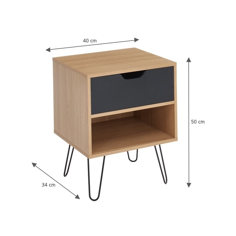 Lot de 2 tables de chevet DUO