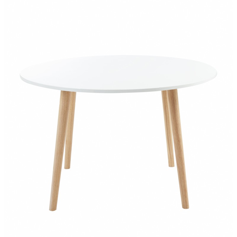 Table à Manger ORATELLOLaqué Blanc L120cm