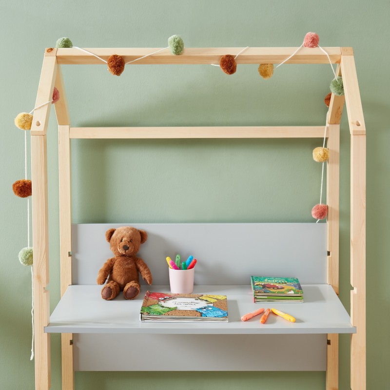 Bureau cabane TINY Gris L100cm