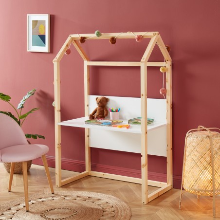 Bureau cabane TINY Blanc L100cm