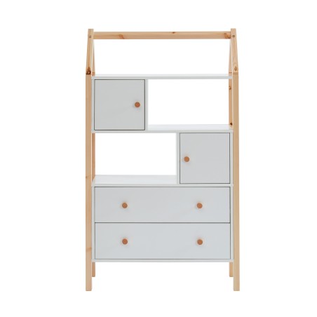 Commode TINY blanc 2 portes 2 tiroirs
