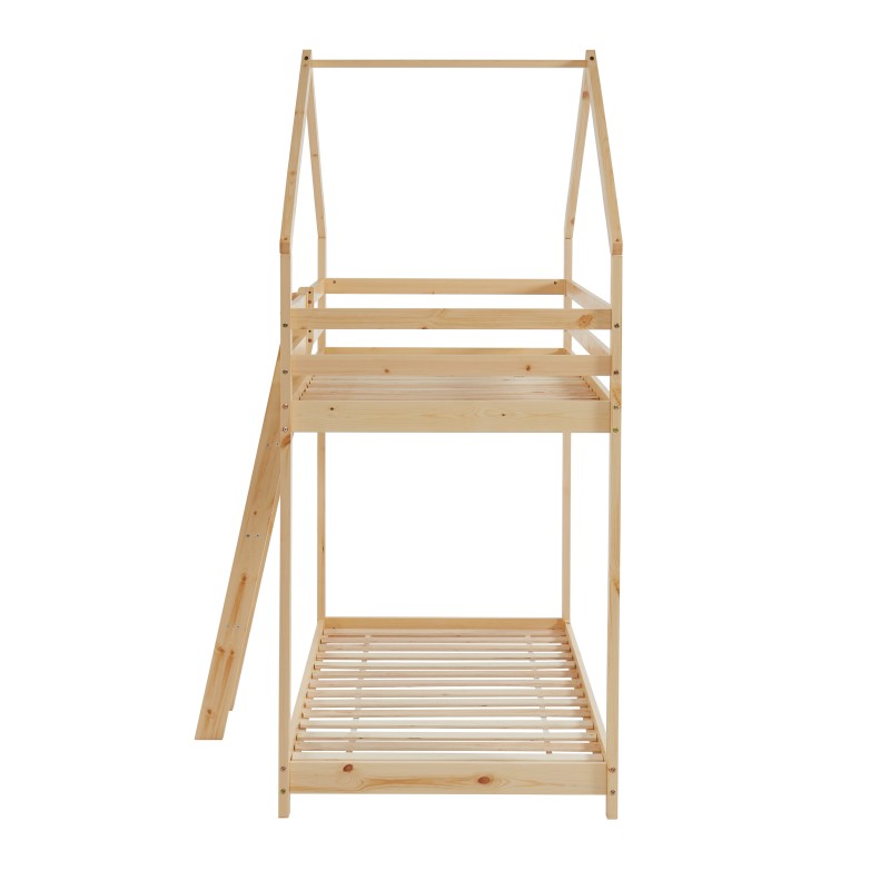 Lit superposé TINY Bois massif de Pin naturel 90x190cm