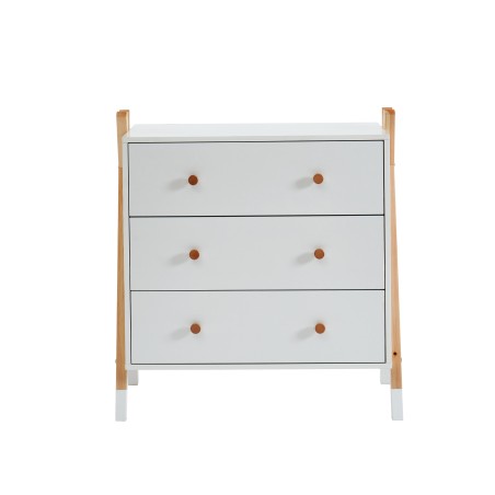 Commode TIPI blanc 3 tiroirs