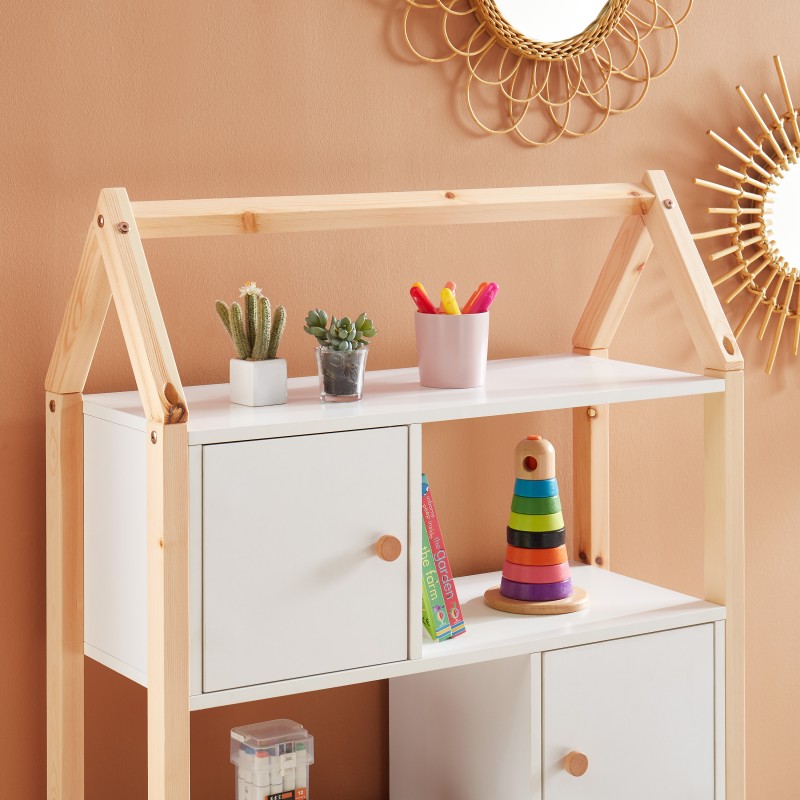 Commode TINY blanc 2 portes 2 tiroirs