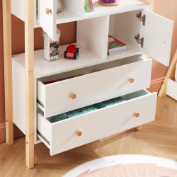 Commode TINY blanc 2 portes 2 tiroirs
