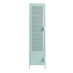 PANTONE Vestiaire en métal Vert Menthe 2 portes, 2 étagères