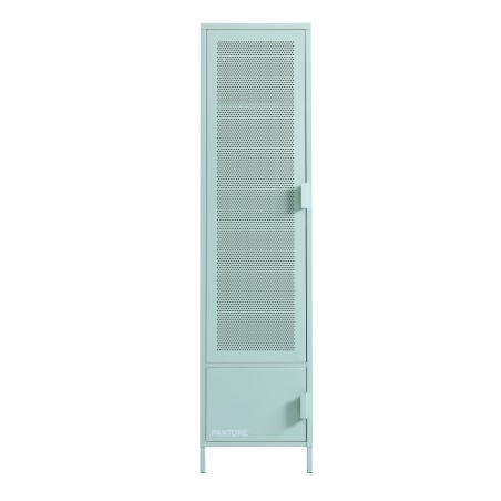 PANTONE Vestiaire en métal Vert Menthe 2 portes, 2 étagères
