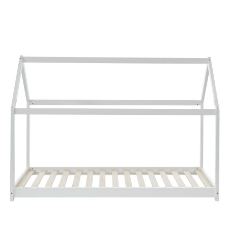 Lit enfant cabane TINY Bois Massif de pin Blanc90x190cm