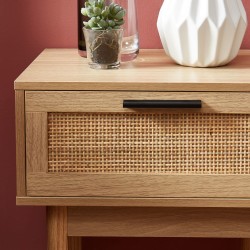Table de chevet AMANA cannage naturel 40cm