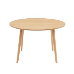 Table à manger ORATELLOplacage chêne 120cm