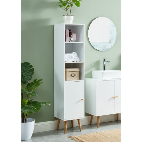 Colonne de salle de bain MAXblanch140cm