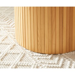 Table à manger ERNEST placage chêne 120cm