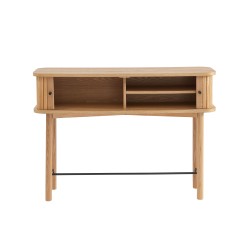 Console ERNEST 2 portes coulissantes 3 niches Bois, L110cm