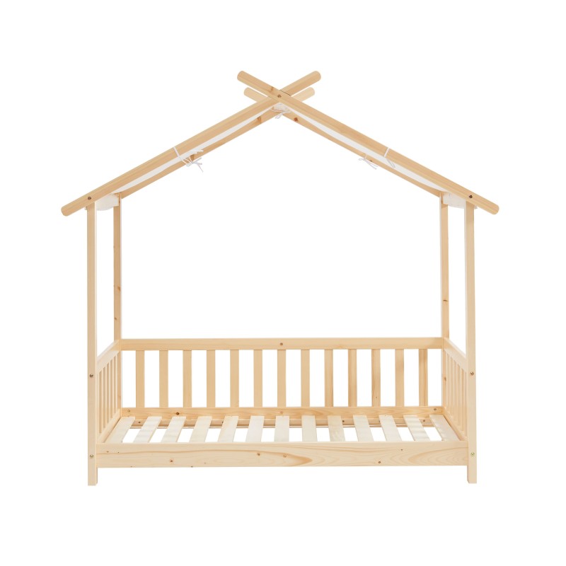 Lit tente TINY pin massif 70x140 sommier inclus