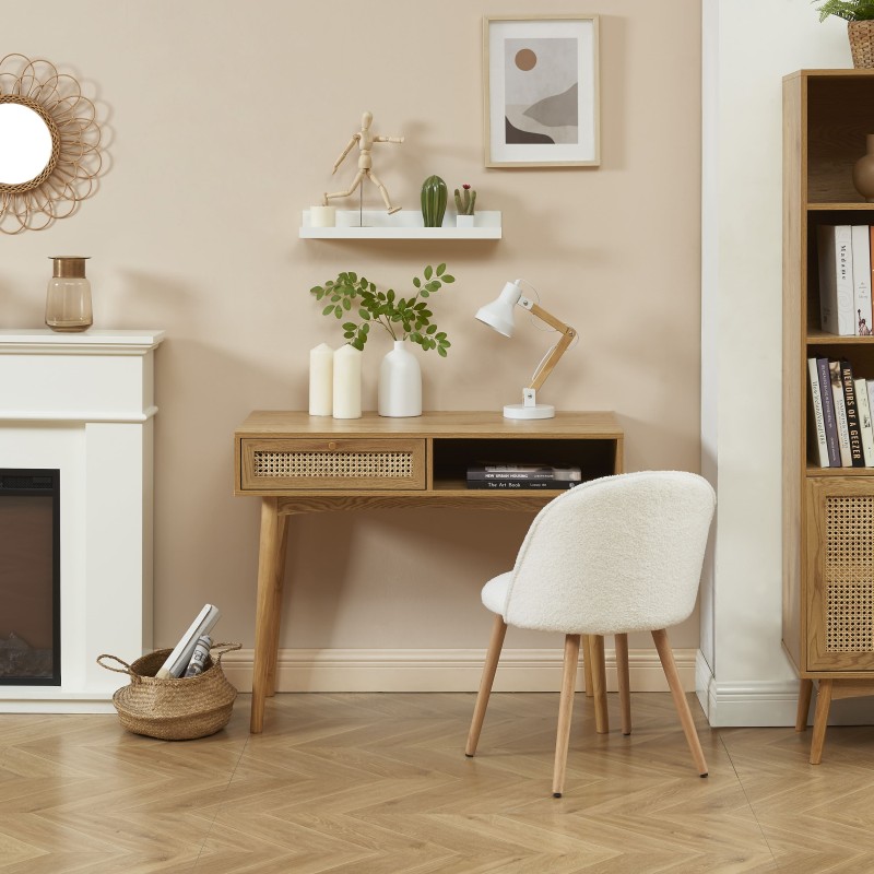Felix Sidetable/Bureau - Eikenlook met metaal - 120cm - Groot