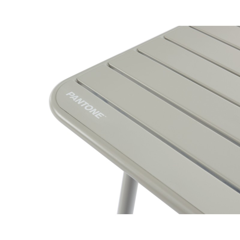 Table de jardin PANTONE en acier gris glacier 160x190 cm