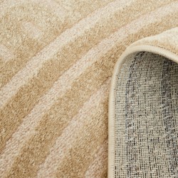 Tapis Olga beige motif arc en ciel 80x150 cm