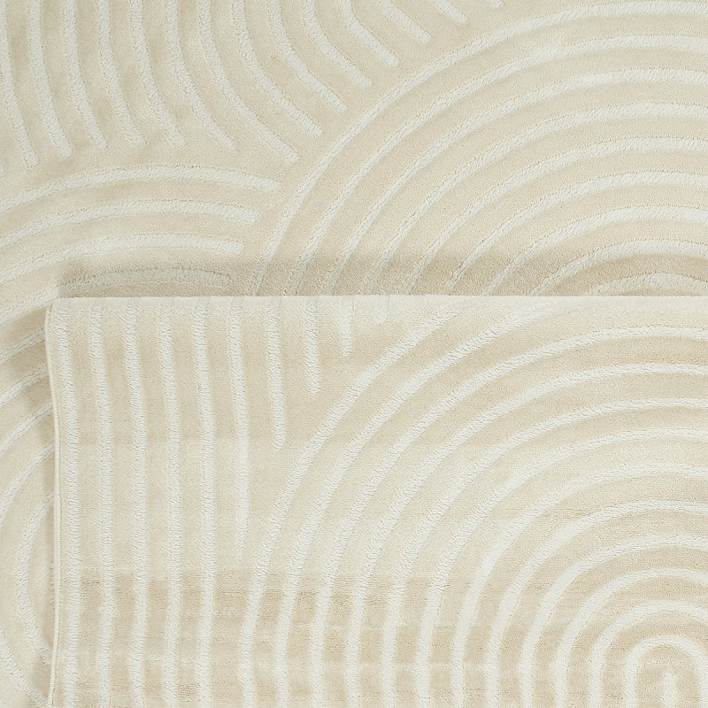 Tapis OLGA crème motif arc en ciel 120x160 cm