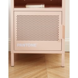 Table de chevet PANTONE métal rose blush 40cm