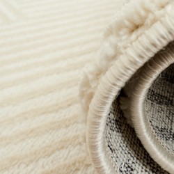 Tapis Olga crème motif linéaire 200x290 cm