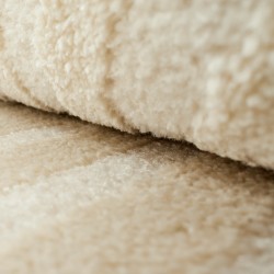 Tapis Olga crème motif en relief 80x300 cm