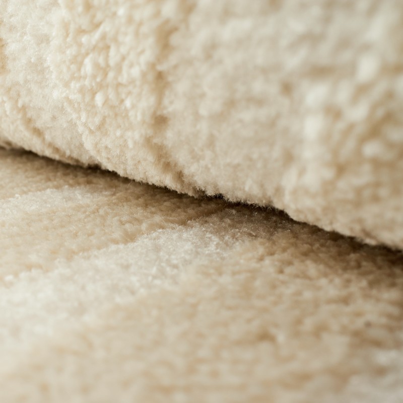 Tapis Olga crème motif en relief 160x230 cm