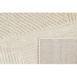 Tapis Ella crème motif linéaire 120x170 cm