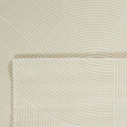Tapis Olga crème motif géométrique 80x150 cm
