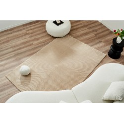 Tapis Olga beige motif géométrique 200x290 cm