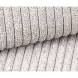 Canapé droit MIRA convertible velours côtelé beige 3places