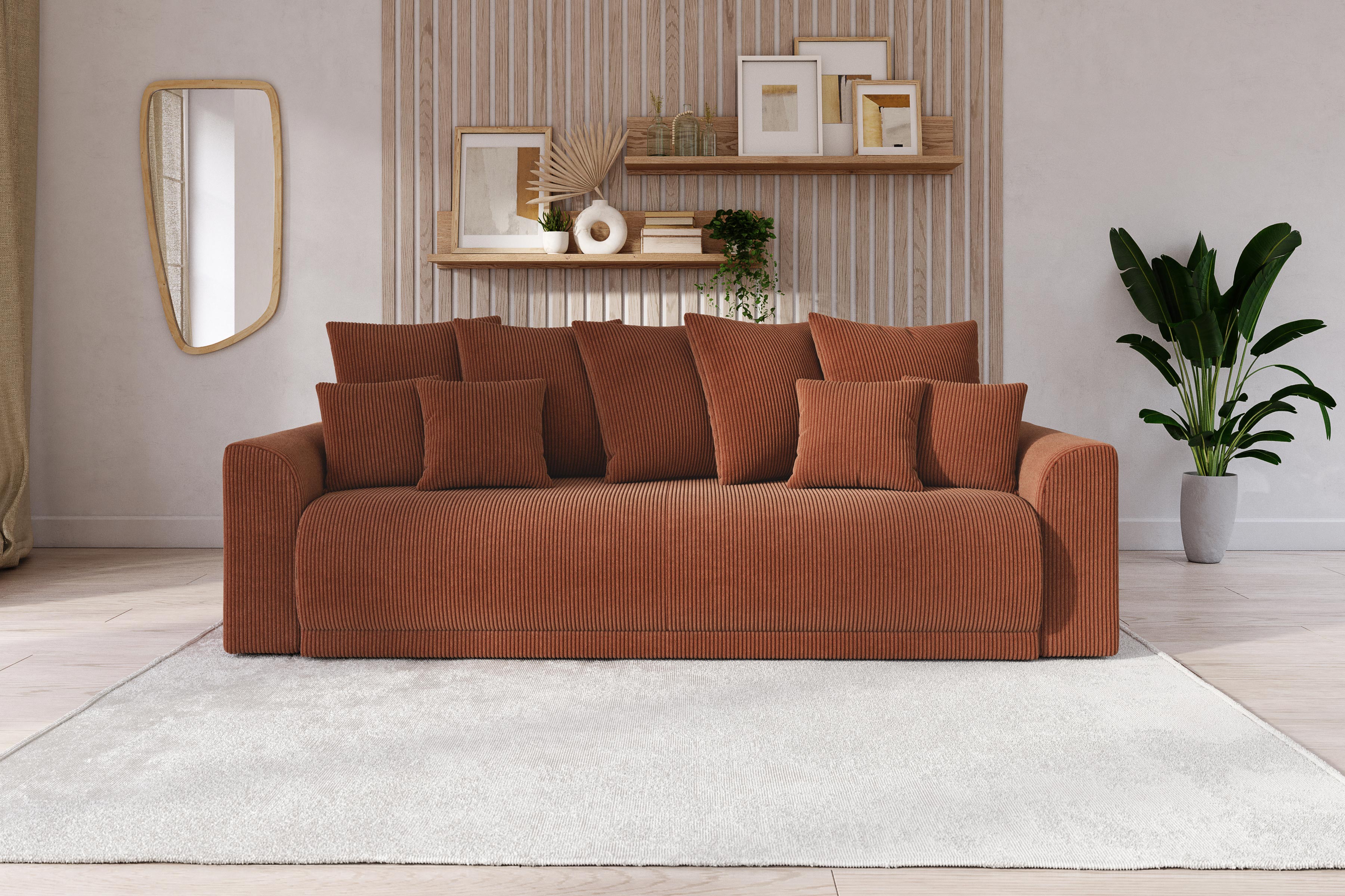 Canape Convertible Terracotta