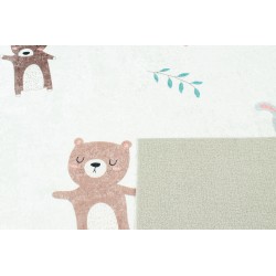Tapis NOE crème motif animaux 160x230 cm