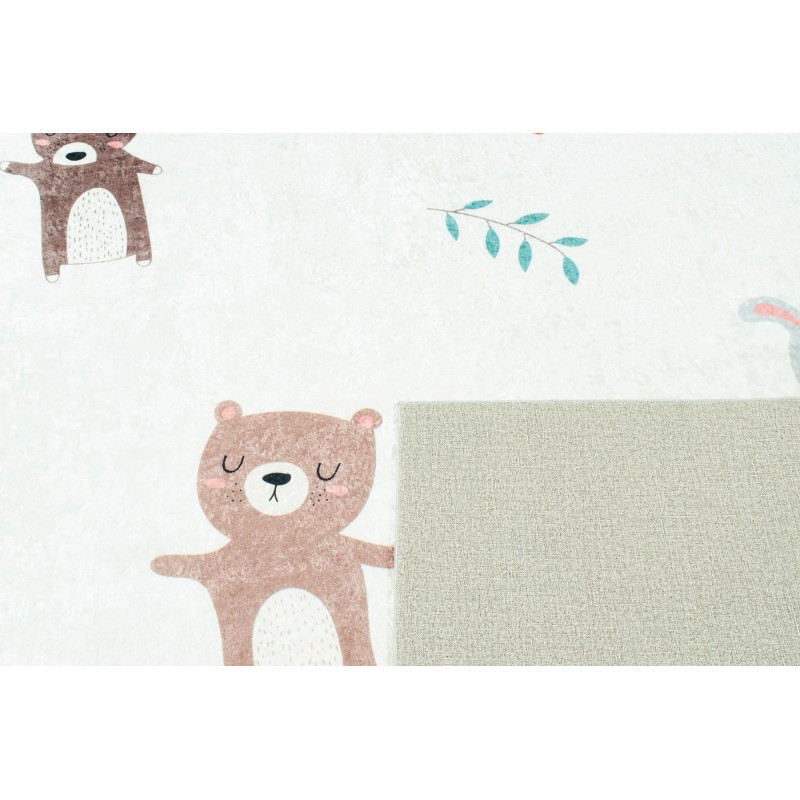 Tapis NOE crème motif animaux 160x230 cm