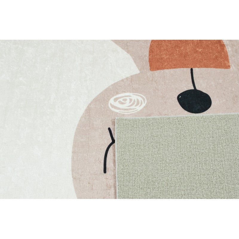 Tapis NOE marron motif renne 160x230 cm