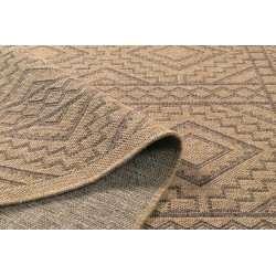Tapis CAPRI marron aspect jute 160x230cm