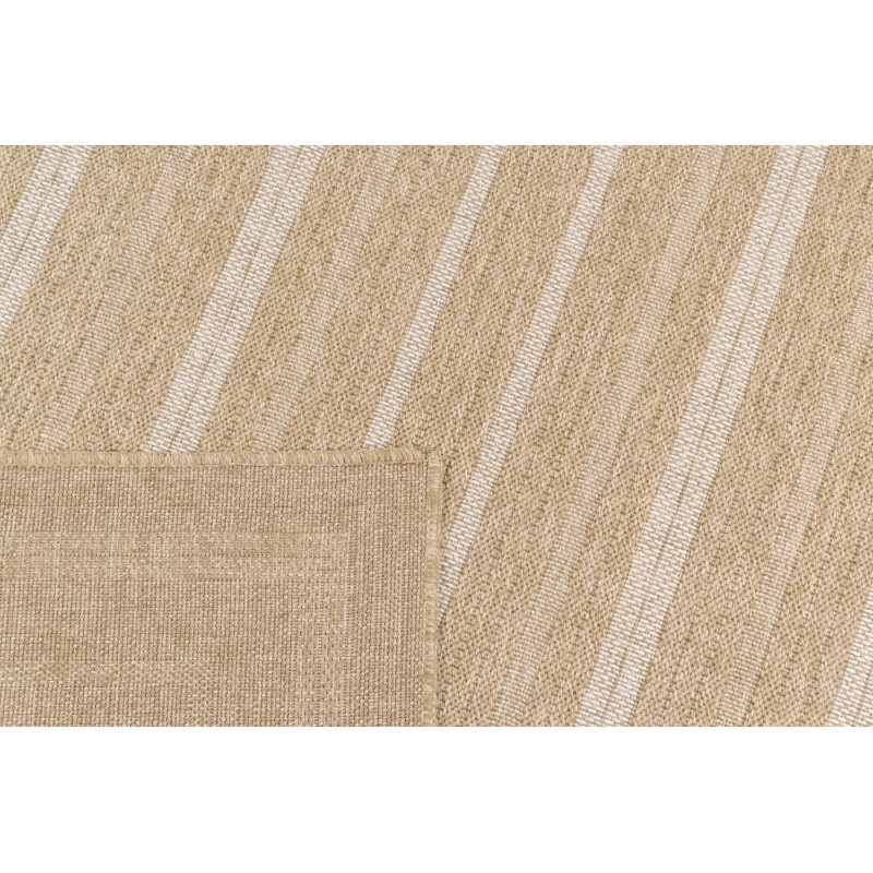 Tapis MENORCA marron et blanc aspect jute 160x230cm