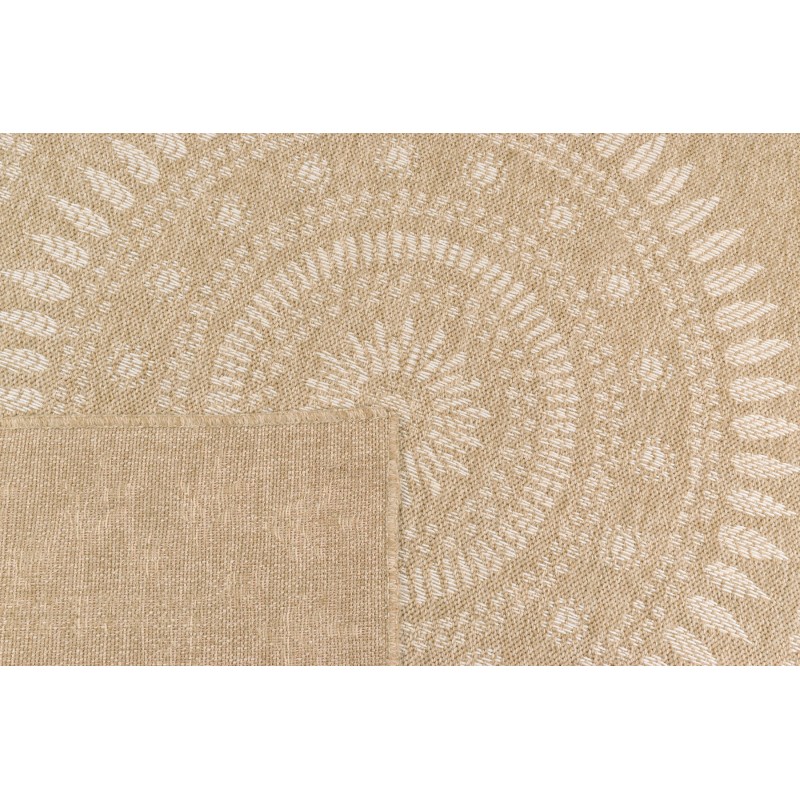 Tapis PONZA marron et blanc aspect jute 160x230cm