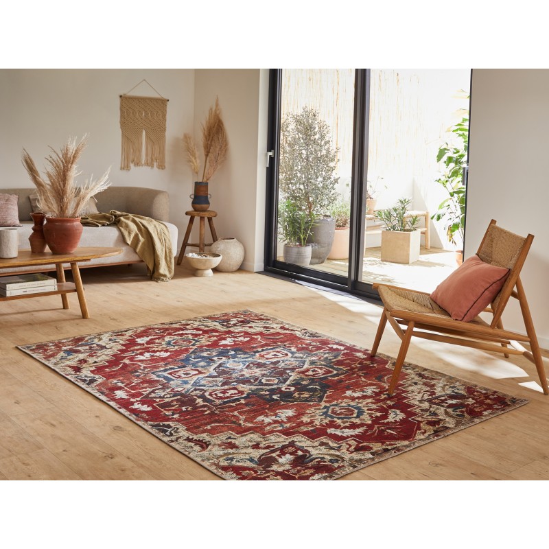 Tapis ERA multi couleurs motif floral 67x100 cm