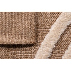 Tapis PIA blanc motif géométrique 200x290 cm