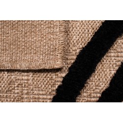 Tapis PIA noir motif géométrique 160x230 cm