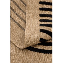 Tapis PIA noir motif géométrique 160x230 cm