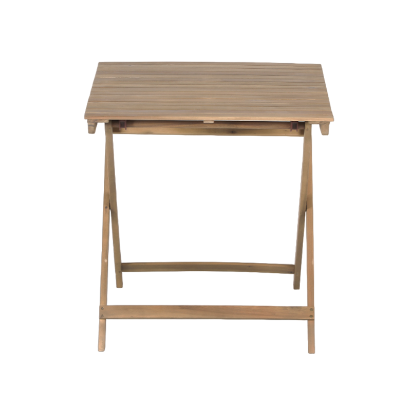 Ensemble repas AMILA 2 places en bois d'acacia blanchi 100% FSC et corde beige
