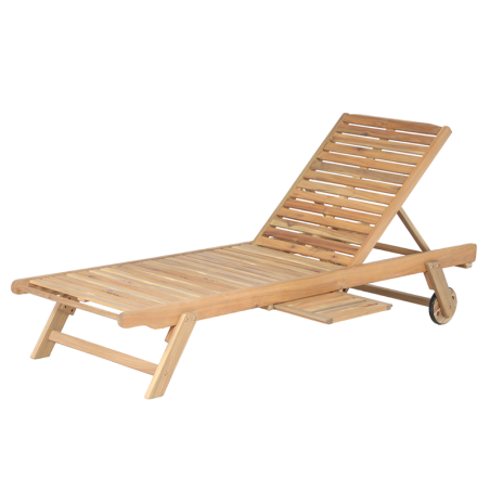 Bain de soleil MOLA en bois d'acacia blanchi FSC