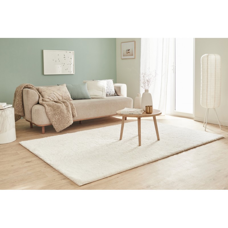 Tapis shaggy LUCE blanc 120x160cm