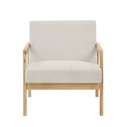 Fauteuil BONIFACIO en tissu beige