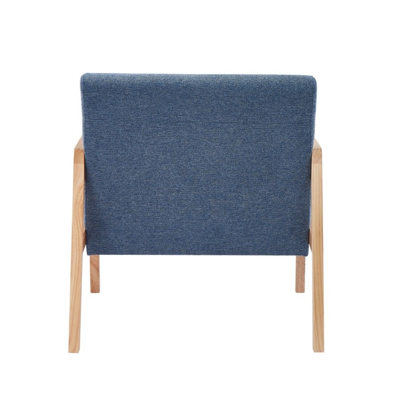 Fauteuil BONIFACIO en tissu bleu