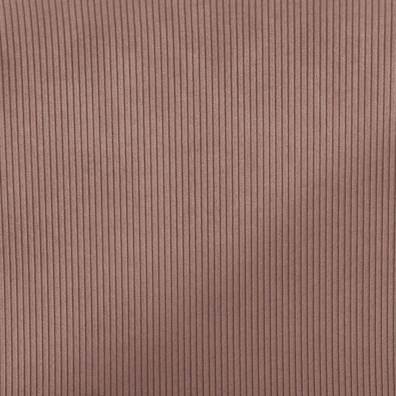 Fauteuil BARNABE en velours côtelé vieux rose