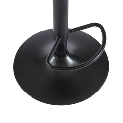 Lot de 2 tabourets HOLY métal noir mat